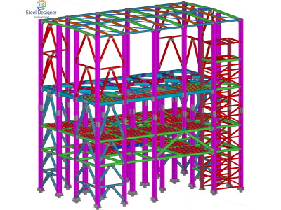 Steel Construction Silo Platform